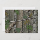 ウッドランドカモ卒業写真 招待状 (裏面)