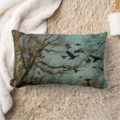 ウッドランドカラス ランバークッション (ブランケット)