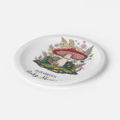 ウッドランドカラフルマッシュルームの赤ちゃんシャワー ペーパープレート (アングル)