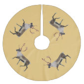 ウッドランドカリボウ ブラッシュドポリエステルツリースカート (正面)