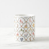 ウッドランドカントリーお洒落イースターワイルドフラワー コーヒーマグカップ (中央)