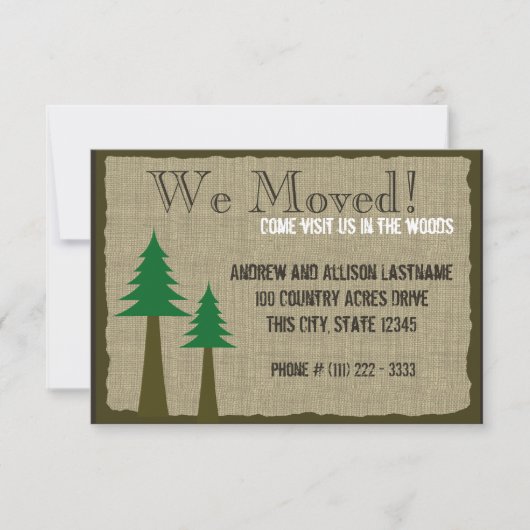 ウッドランドカントリーニューホーム 案内状 (正面)