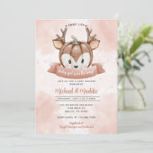 ウッドランドガールディアカボンプキンベビーシャワー招待状 招待状 (スタンド正面)