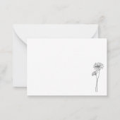 ウッドランドガールデイジーサンキューカード ノートカード (裏面)