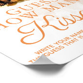 ウッドランドキツネかわいい赤ちゃんシャワーゲーム何人のキス ポスター (角)