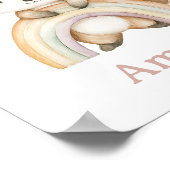 ウッドランドキツネウィズボホレインボー子供部屋 ポスター (角)