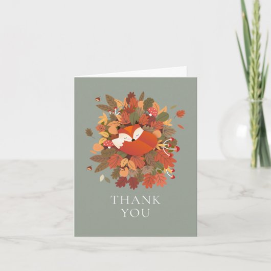 ウッドランドキツネクブサンキューユー カード (正面)