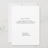 ウッドランドキツネファミリーペットネームカスタムクリスマス シーズンカード (裏面)