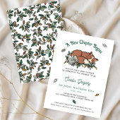 ウッドランドキツネブックをテーマにした赤ちゃんシャワー 招待状