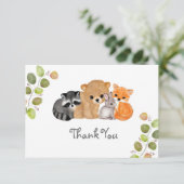 ウッドランドキツネベアラクーンバニーサンキューカード サンキューカード (スタンド正面)