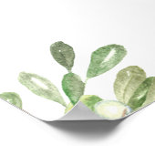 ウッドランドキツネベビーシャワーウェルカムサイン ポスター (角)