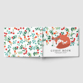 ウッドランドキツネベビーシャワーゲストブック ゲストブック (全面)