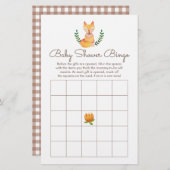 ウッドランドキツネベビーシャワービンゴゲーム (正面/裏面)