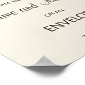 ウッドランドキツネベビーシャワー住所と封筒 ポスター (角)