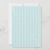 ウッドランドキツネベビーシャワー招待状オーディアー 招待状 (裏面)