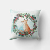 ウッドランドキツネホリデイ クッション (裏面)