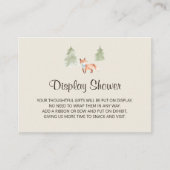 ウッドランドキツネボーイディスプレイシャワー囲いカード エンクロージャーカード (正面)