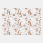 ウッドランドキツネラビット&トナディアビレッジ&フローラ ラッピングペーパーシート (正面)