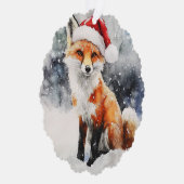 ウッドランドキツネ紙オーナメントカード オーナメントカード (右)