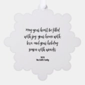 ウッドランドキツネ紙オーナメントカード オーナメントカード (裏面)