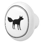 ウッドランドキツネ セラミックノブ (右)