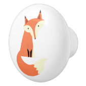 ウッドランドキツネ セラミックノブ (右)