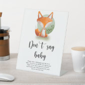 ウッドランドキツネ-ベビー 台座サイン (インサイチュ)