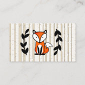 ウッドランドキツネ&ホワイト樺の木ツリーズブックリクエスト エンクロージャーカード (裏面)