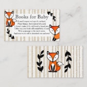 ウッドランドキツネ&ホワイト樺の木ツリーズブックリクエスト エンクロージャーカード (正面/裏面)