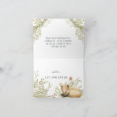 ウッドランドキツネ |森の赤ちゃんシャワーありがとう サンキューカード (内部)