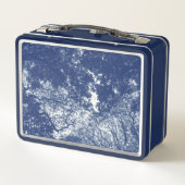 ウッドランドキャノピー02 – シアノタイプ効果 メタルランチボックス (裏面)
