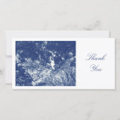 ウッドランドキャノピー02 - Cyanotype効果 – ありがとうございます サンキューカード (正面)