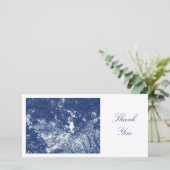 ウッドランドキャノピー02 - Cyanotype効果 – ありがとうございます サンキューカード (スタンド正面)