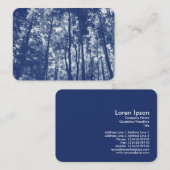 ウッドランドキャノピー – シアノタイプエフェクト 名刺 (正面/裏面)