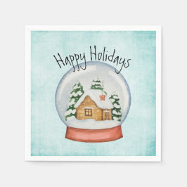 ウッドランドキャビンホリデースノウグローブ スタンダードカクテルナプキン