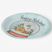 ウッドランドキャビンホリデースノウグローブ ペーパープレート (アングル)