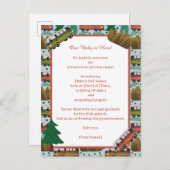 ウッドランドキャンパー男の赤ちゃん 案内ポストカード (正面/裏面)