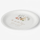 ウッドランドキャンプ冒険が赤ちゃんシャワーを始める ペーパープレート (アングル)