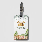 ウッドランドキングダムフォレストアニマルズ男の赤ちゃん ラゲッジタグ (正面縦)