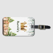 ウッドランドキングダムフォレストアニマルズ男の赤ちゃん ラゲッジタグ (正面横)