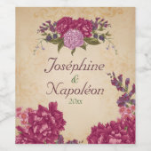 ウッドランドクランベリー&プラムフローラ ワインラベル (シングルラベル)