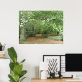 ウッドランドクリアリングプリント ポスター (ホームオフィス)