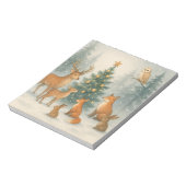 ウッドランドクリスマスカード ノートパッド (回転)