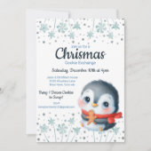 ウッドランドクリスマスクッキー交換パーティー 招待状 (正面)