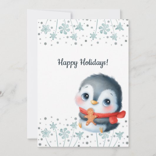 ウッドランドクリスマスクッキー交換パーティー 招待状 (裏面)