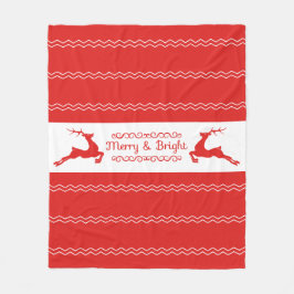 ウッドランドクリスマスフリースブランケット フリースブランケット