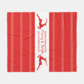 ウッドランドクリスマスフリースブランケット フリースブランケット (正面(横))