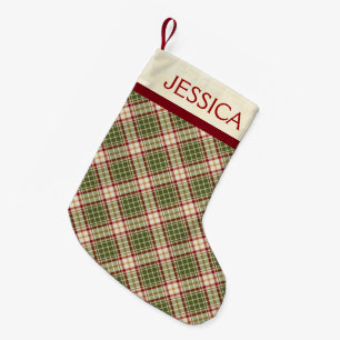 ウッドランドクリスマスプレッドパターンカスタム スモールクリスマスストッキング
