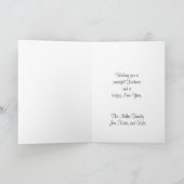 ウッドランドクリスマスホワイトテールディアグリーティングカード シーズンカード (内部)