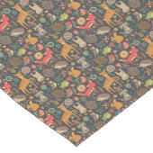 ウッドランドクリッターズコテージコアフォークアート ショートテーブルランナー (コーナー)